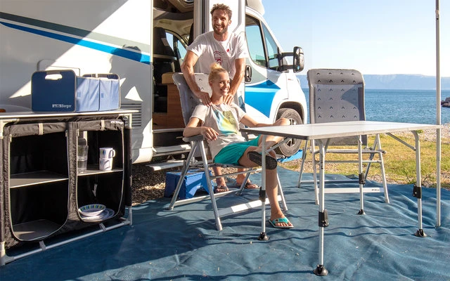 Berger Klappsessel Luxus XL Blau – Bild 2