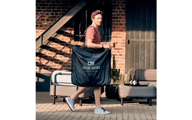 One Bar Element 3 Aufblasbarer Hocker Light Grey – Bild 3