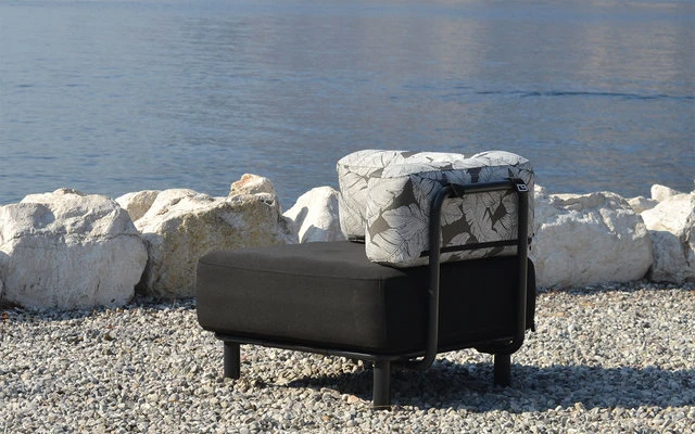 One Bar Element 1 Aufblasbarer Sessel / Sitzelement Black / Light Grey – Bild 5