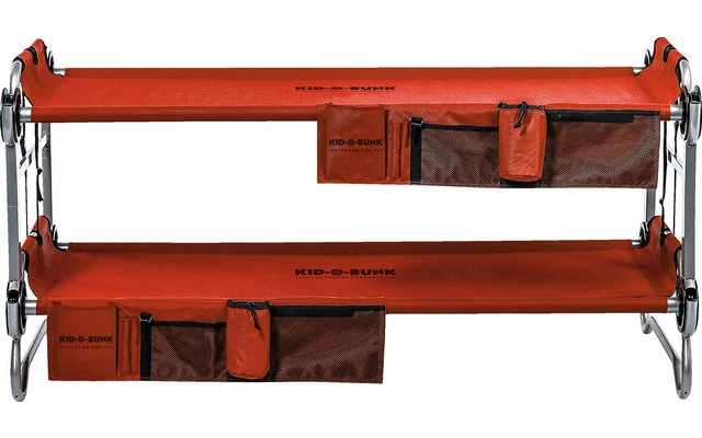 Disc-O-Bed Kid-O-Bunk Kinder Camping Stockbett Inkl. Seitentaschen Blau / Silber – Bild 7