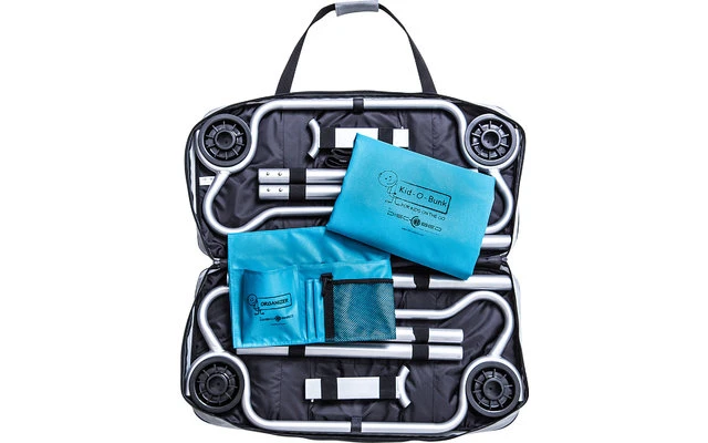 Disc-O-Bed Kid-O-Bed Einzelbett Runder Rahmen Ohne Seitentasche - Blau – Bild 2