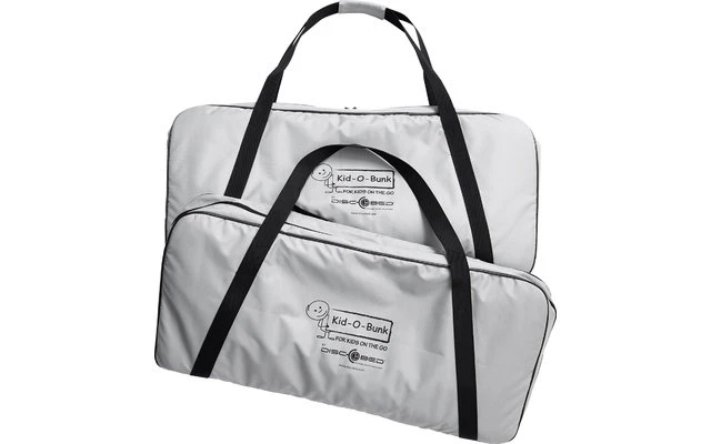 Disc-O-Bed Kid-O-Bunk Kinder Camping Stockbett Inkl. Seitentaschen Rot / Silber – Bild 6