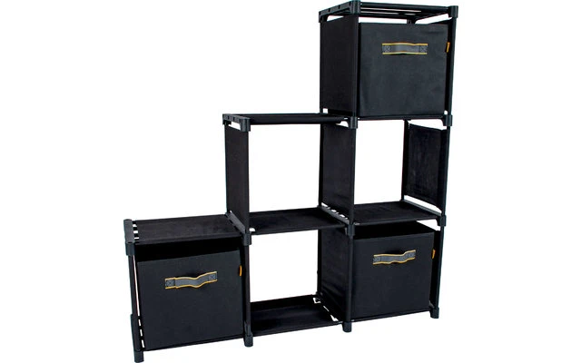Bo-Camp Industrial Zwart Kommode Inkl. 3 Aufbewahrungsboxen