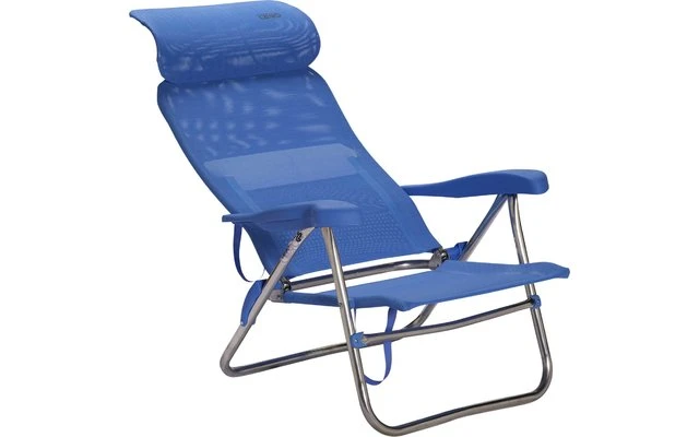 Crespo AL-205 Beach Chair Strandstuhl Compact Grau – Bild 4