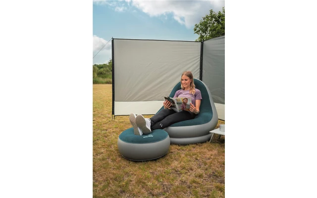 Easy Camp Comfy Lounge Set 2 Teilig Campingsessel Mit Fußablage Aufblasbar – Bild 3